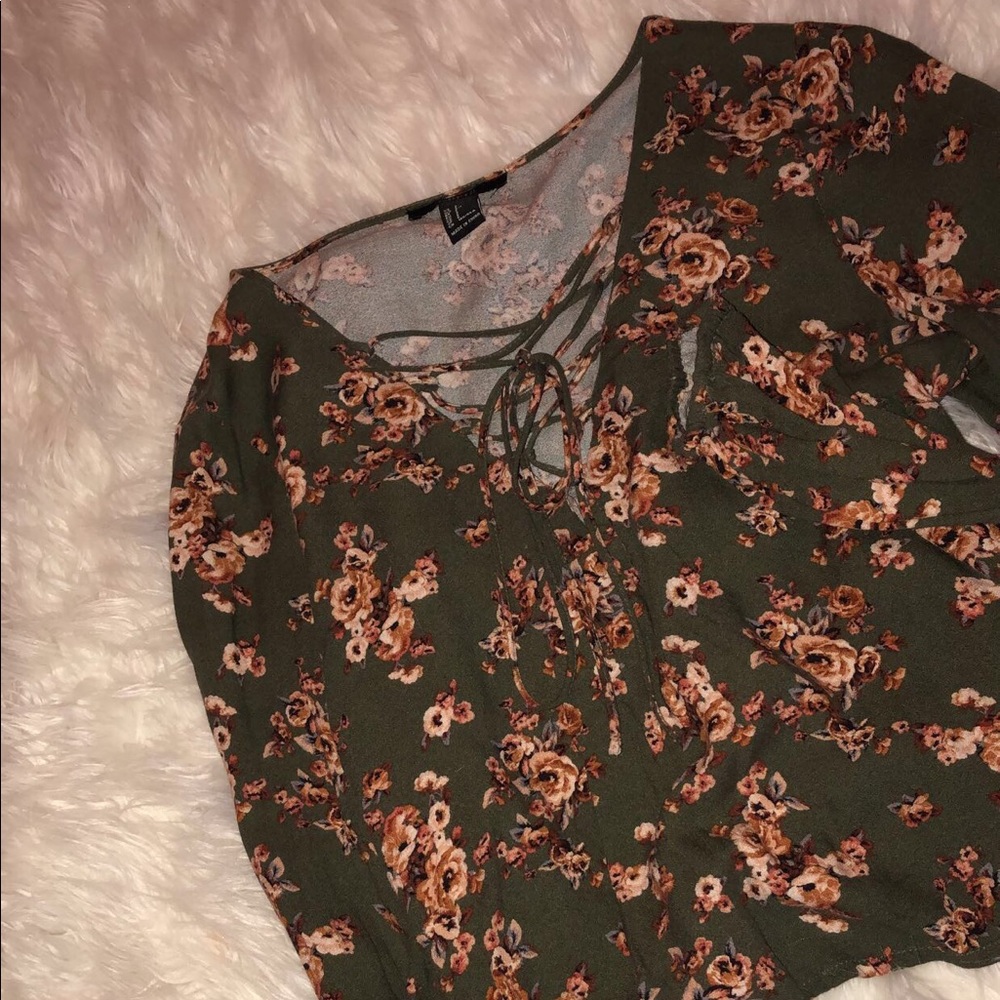 floral blouse